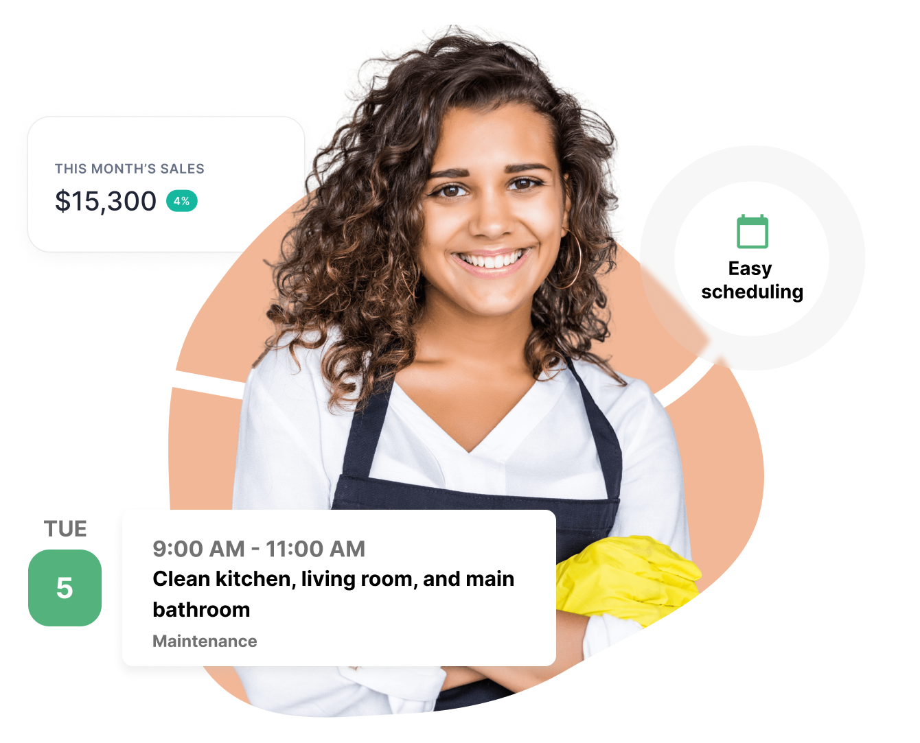 Cleaning business field service software